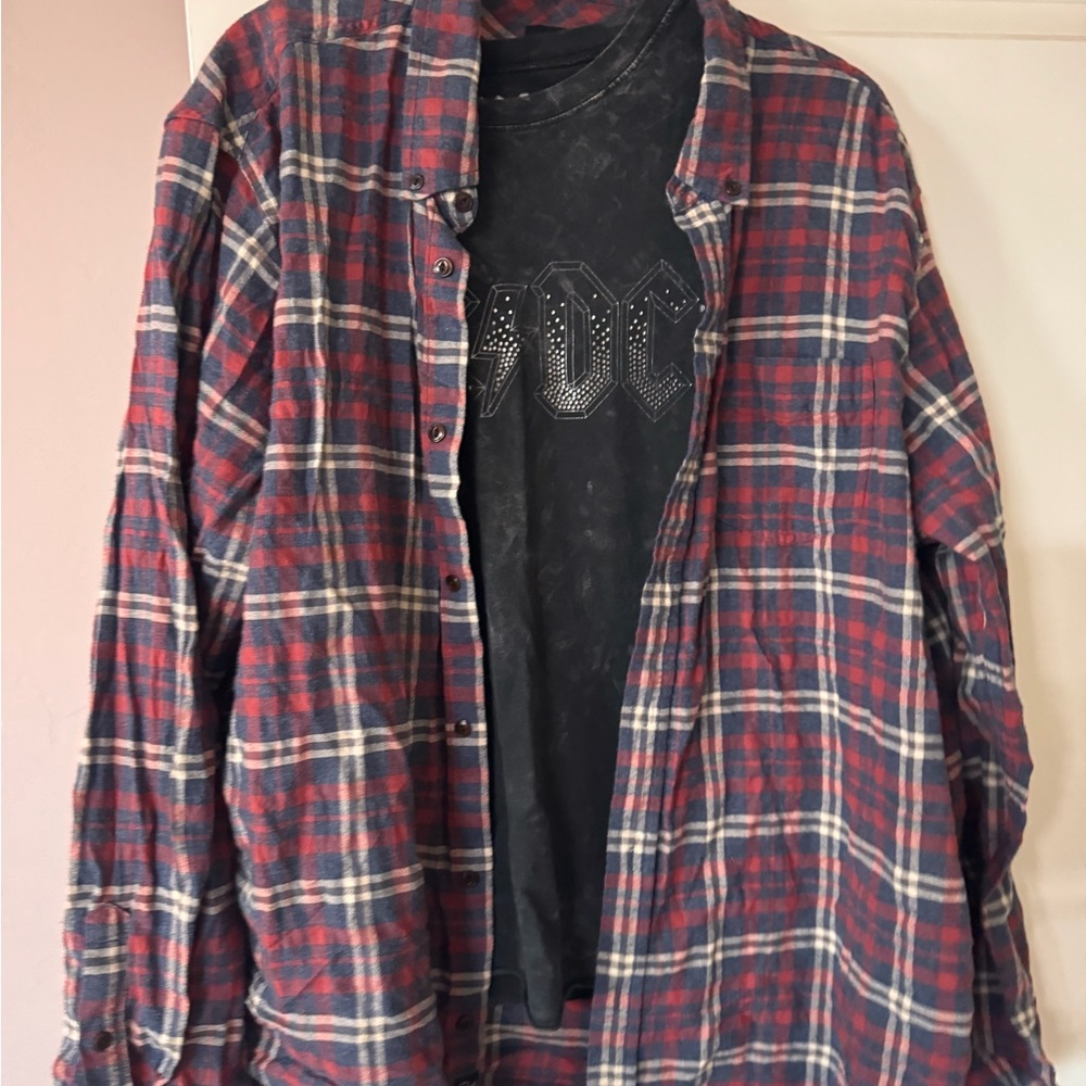 Rails Red and Blue Checkered Shirt